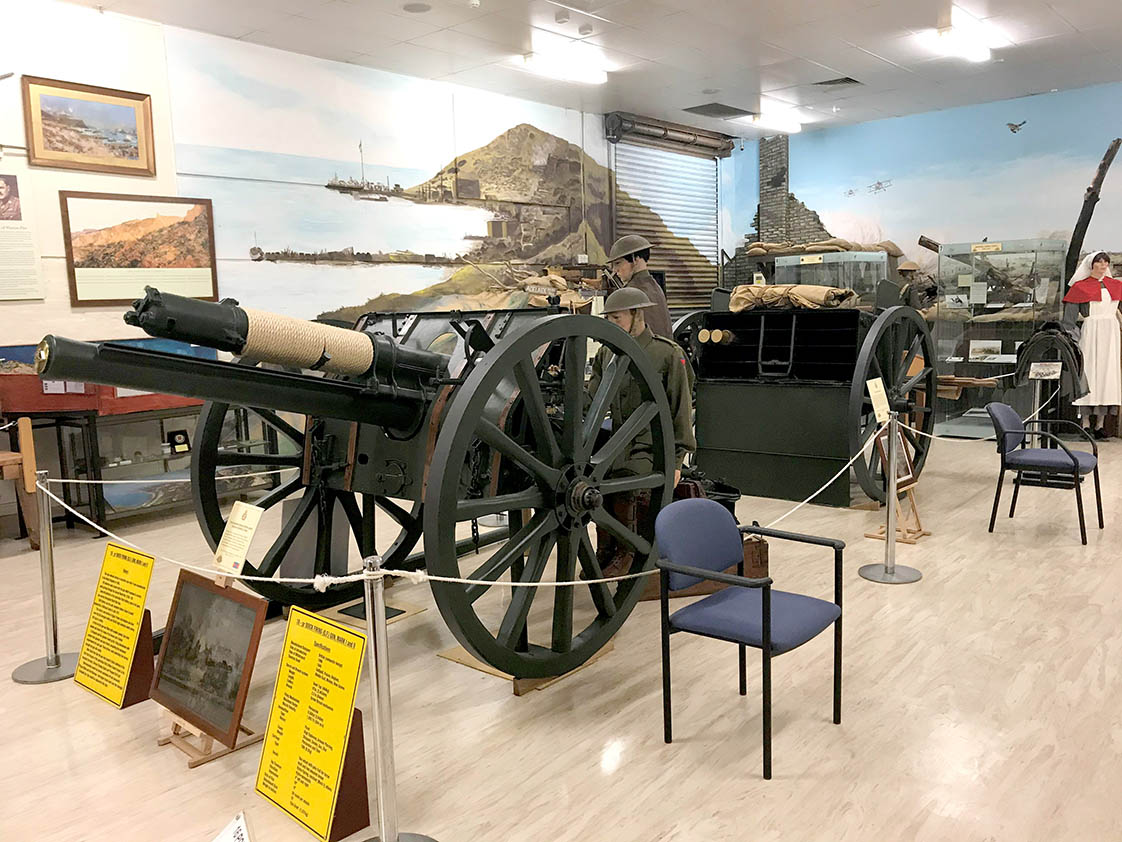 The Western Front Canon Display - Army Museum of SA