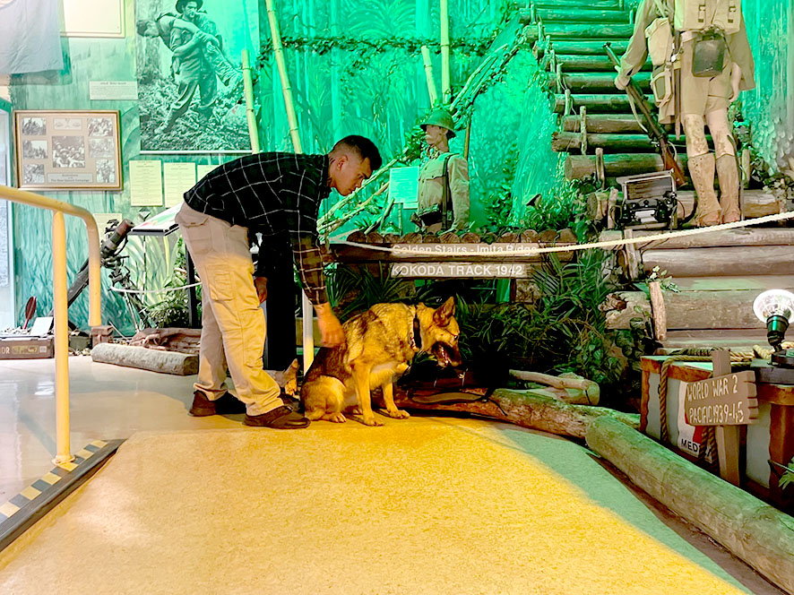 RAAF Chuon with Hemi at Kokoda